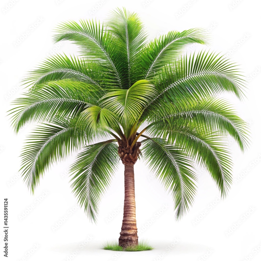 Fototapeta premium palm tree isolated on white background