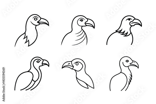 Fierce Vulture Dynamic Pose Vector