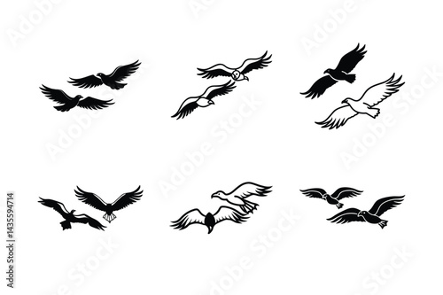 Vulture Dynamic Wing Stretch Vector