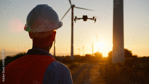 using a drone for wind turbine inspection