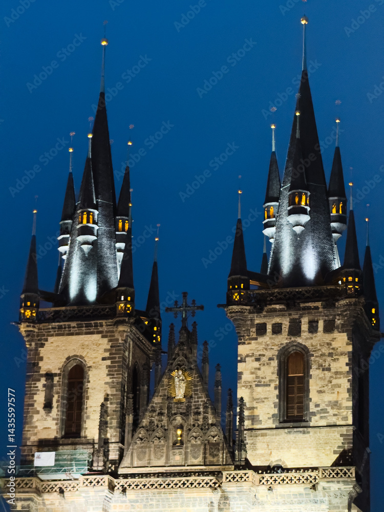 Tower In Medieval Style In Prague