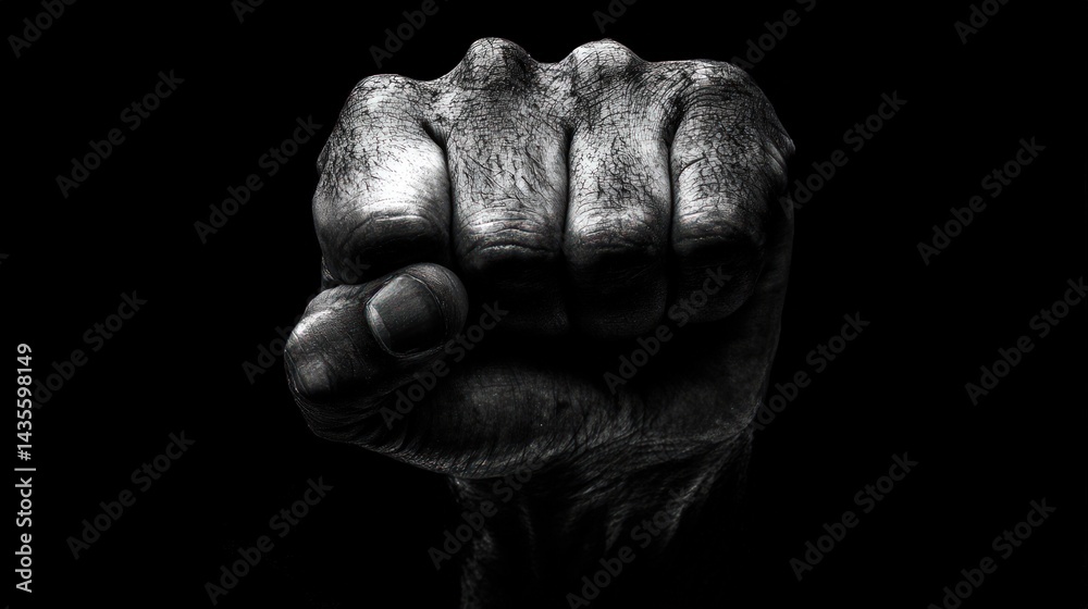 Powerful fist Powerful fist