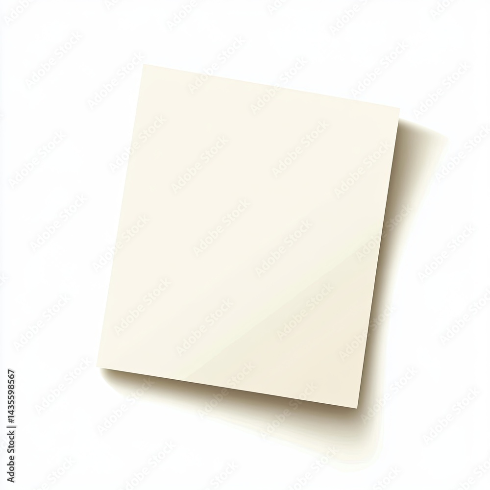 Blank sticky note Blank sticky note