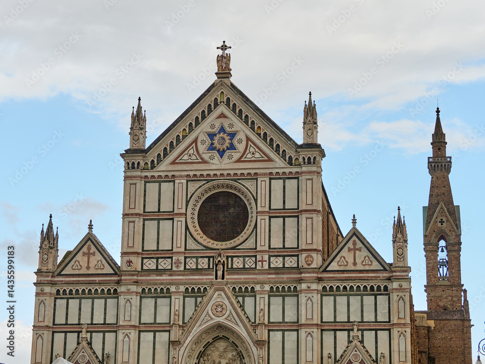 Fototapeta premium Basilica of the Holy Cross, Florence, Italy. 