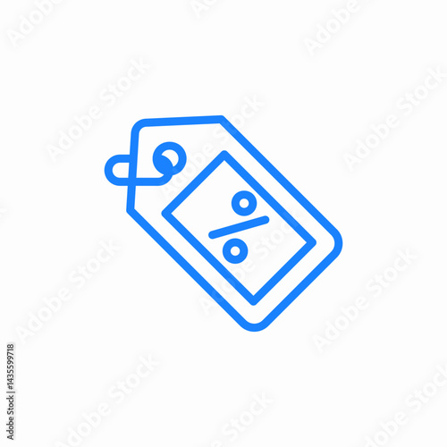 discount tag icon sign vector