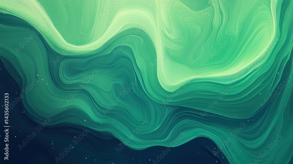 Obraz premium abstract green liquid marble swirl background