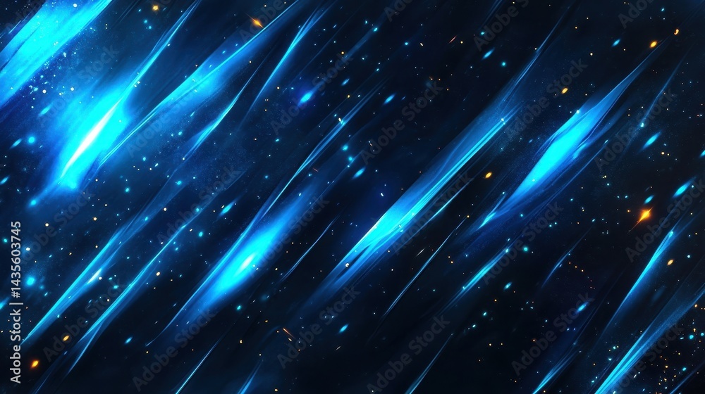 Obraz premium abstract blue glowing lines background