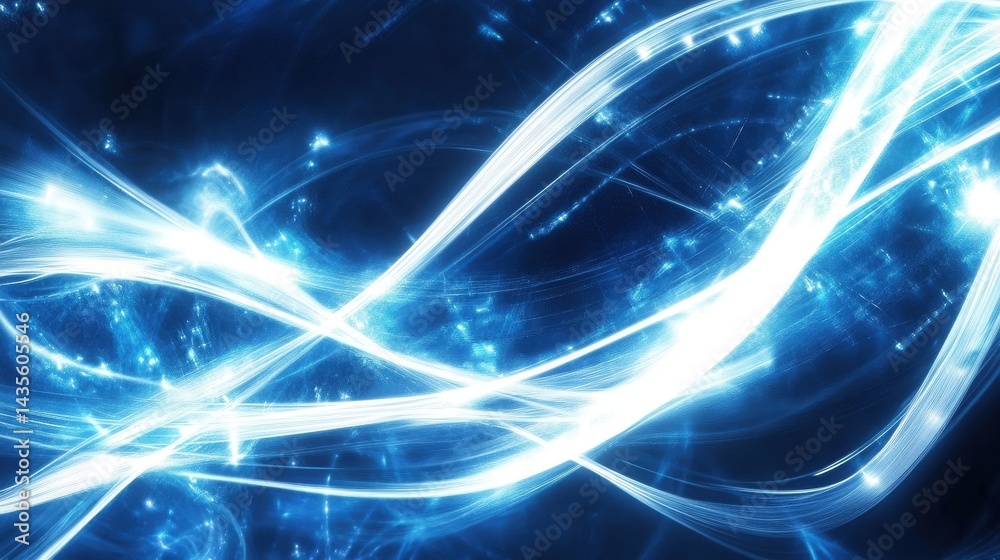 Obraz premium abstract blue energy wave background