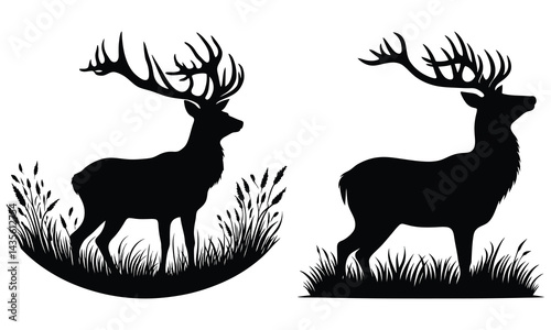 deer silhouette vector