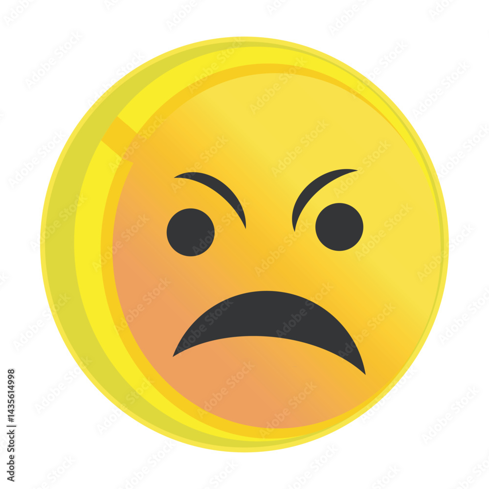 Fototapeta premium face with a anger