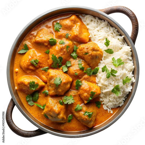 Wallpaper Mural Top View of Butter Chicken PNG Image for Culinary and Visual Projects Torontodigital.ca