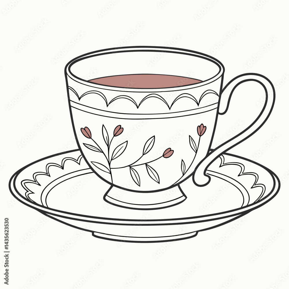 Tea Cup and Saucer Icon with festive, printable graphic designs for instant digital download. Tea Cup and Saucer Icon with festive, printable graphic designs for instant digital download.