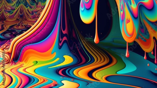 3D Texture Colorful Abstract Background for Desktop Wallpaper Photo