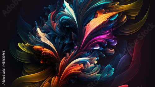 3D Texture Colorful Abstract Background for Desktop Wallpaper Photo