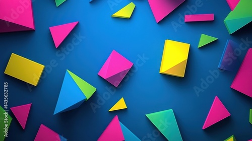 Free Download colorful geometric shapes abstract background - GFXLoad