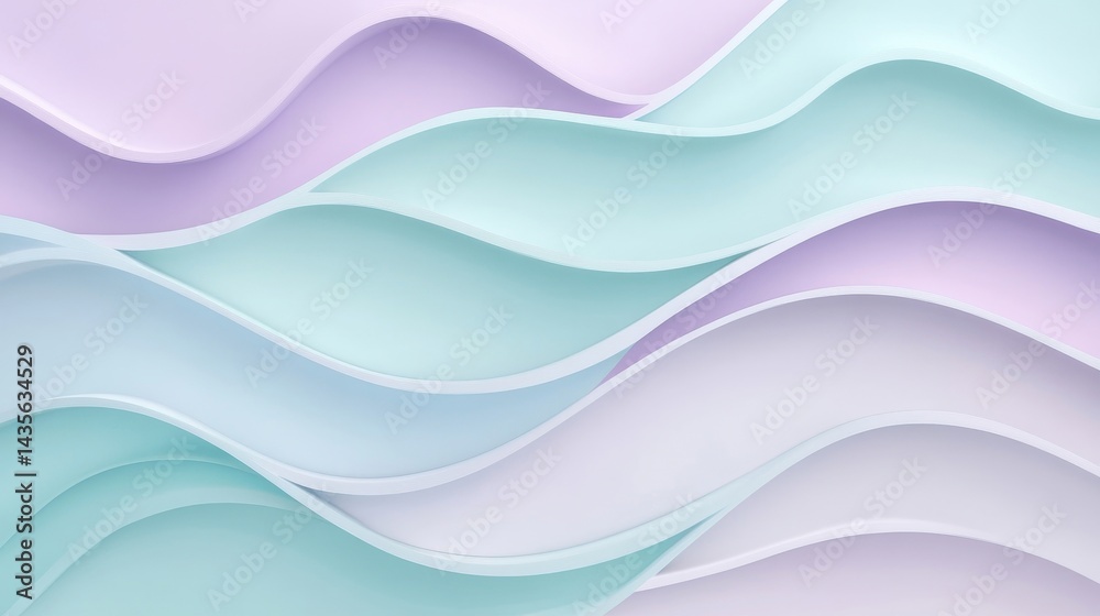 pastel wave abstract background