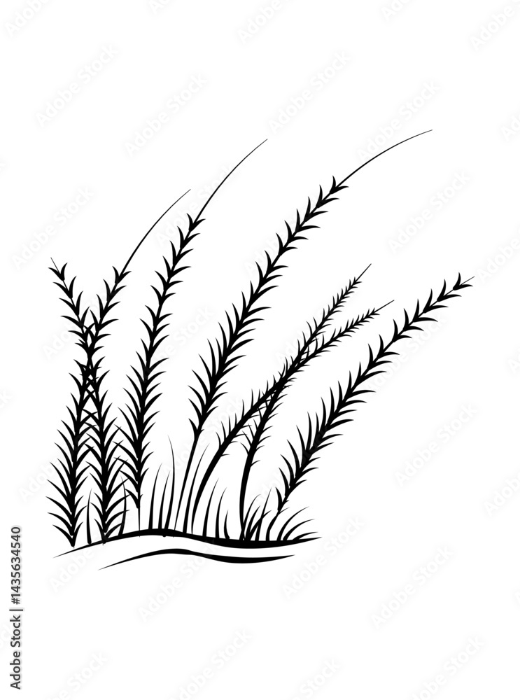 Naklejka premium Elegant tree illustration vector art