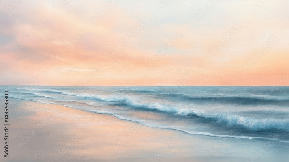 serene seascape at dawn