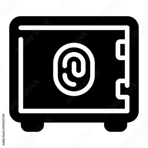 safebox glyph icon
