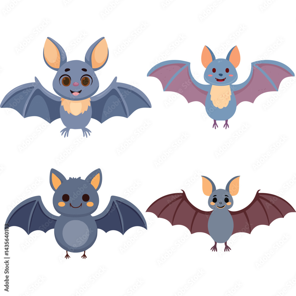Fototapeta premium Cute Bat Design