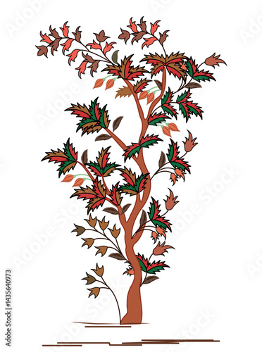 Floral Motif, illustration vector art
