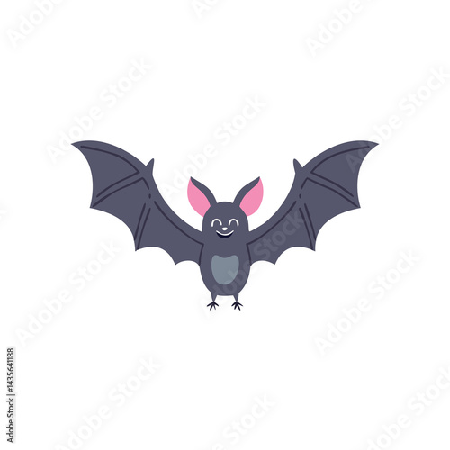 Cute Bat Single Illustration