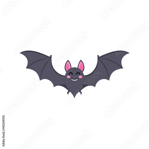 Flying Cute Bat Vector