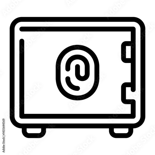 safebox line icon
