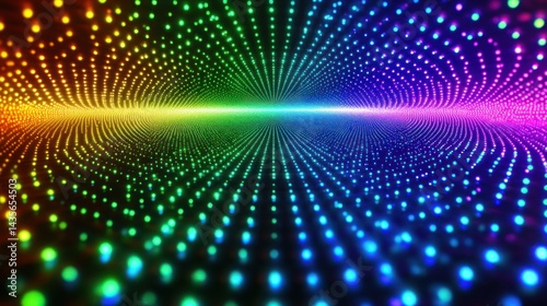 Wallpaper Mural Rainbow light tunnel, digital art Torontodigital.ca