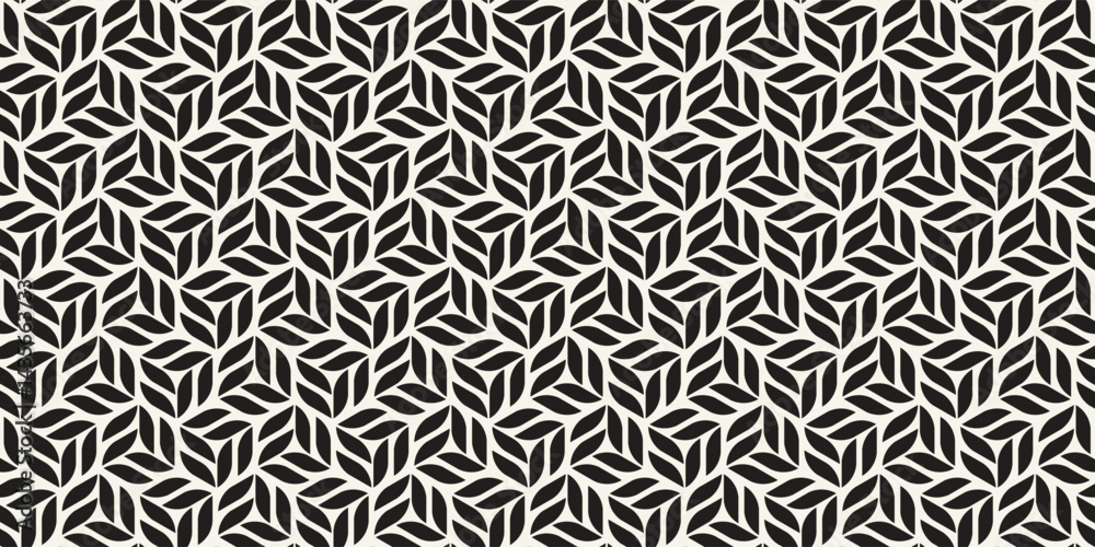 Fototapeta premium Vector seamless pattern. Modern stylish abstract texture. Repeating geometric tiles from striped elements