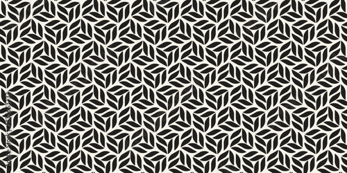 Vector seamless pattern. Modern stylish abstract texture. Repeating geometric tiles from striped elements