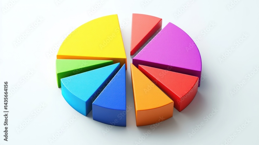 Colorful pie chart graphic (3) Colorful pie chart graphic (3)