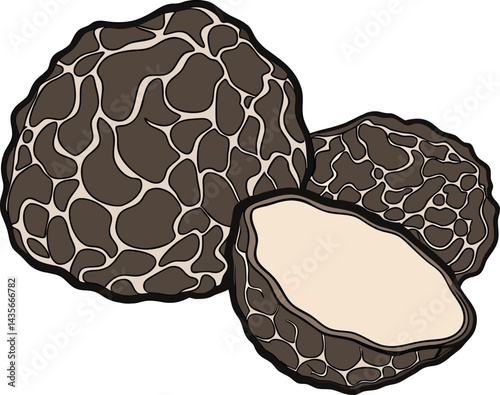 truffle icon on plain white background