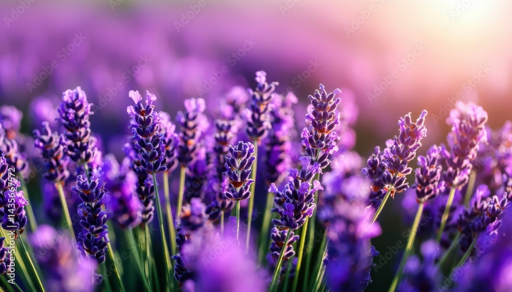Obraz premium Lavender field in bloom