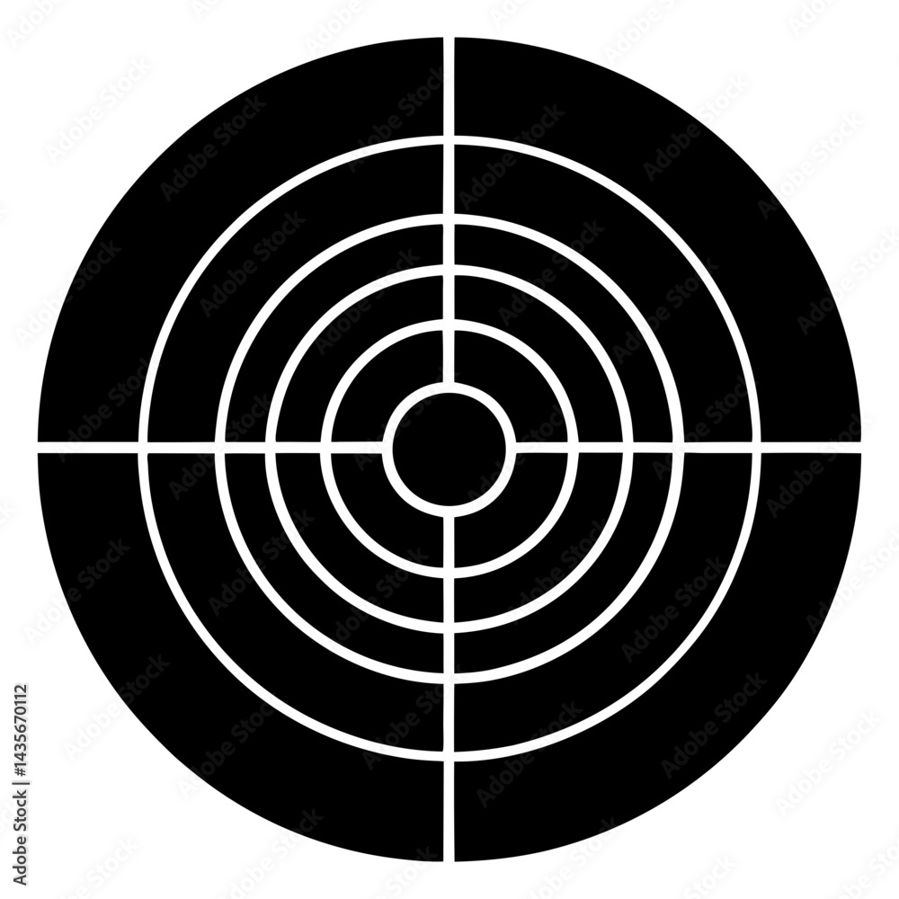 Simple Black And White Target Illustration For Accuracy And Precision Concepts Simple Black And White Target Illustration For Accuracy And Precision Concepts