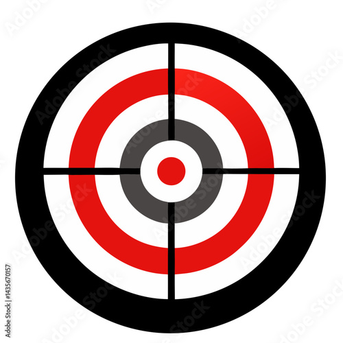 Vector Illustration Of Target Goal Focus Achievement And Precision Concept Symbol