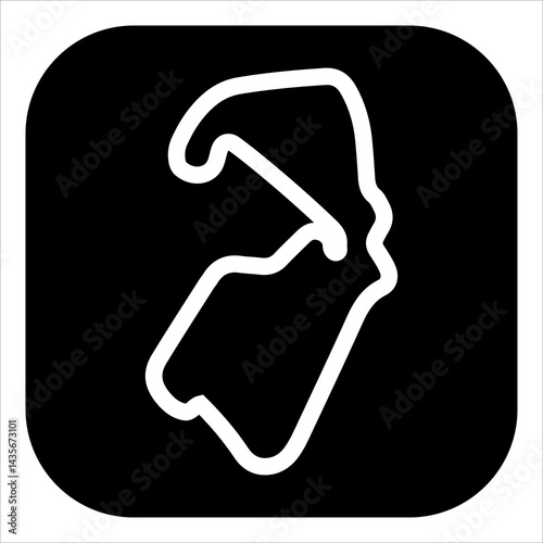 automotodrom brno glyph icon vector illustration isolated on white background