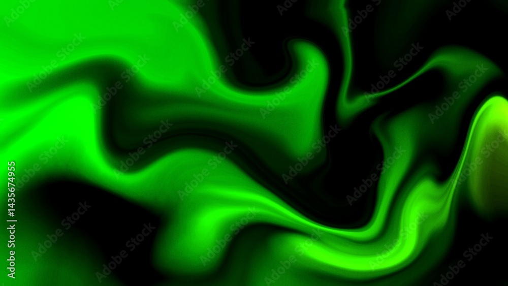 Obraz premium Abstract Green Fluid Gradient Background Design