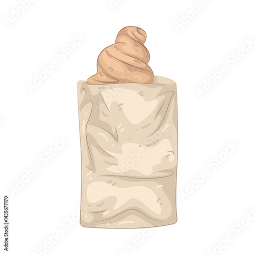 Illustration of Croissant Bag