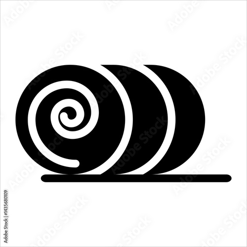 bale glyph icon vector illustration isolated on white background