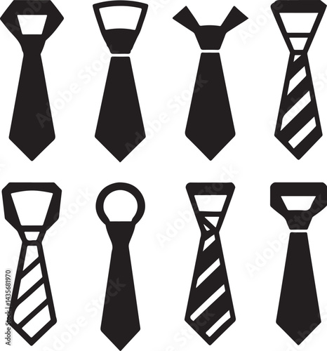 tie silhouette victor design black and white background.