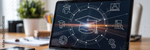 Digital learning platform for academic success photo