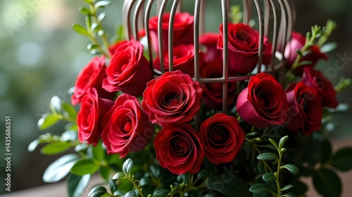 bouquet of red roses