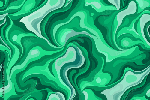 Vibrant green marble background. Natural stone vector pattern.