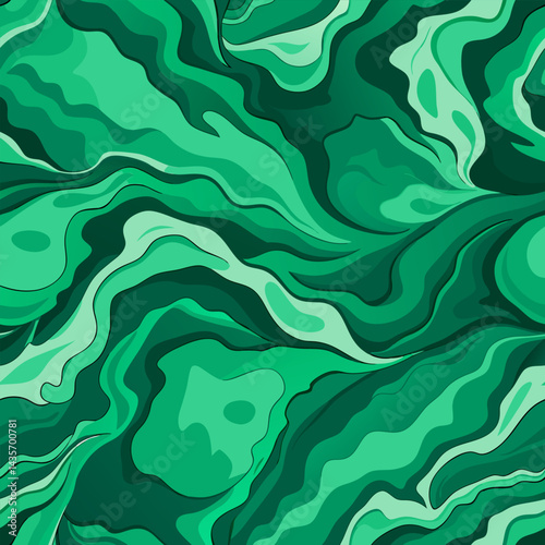 Vibrant green marble background. Natural stone vector pattern.