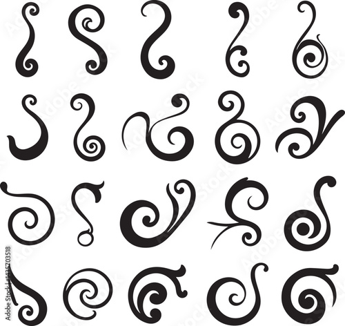 Decorative Swirls and Ornate Design Elements