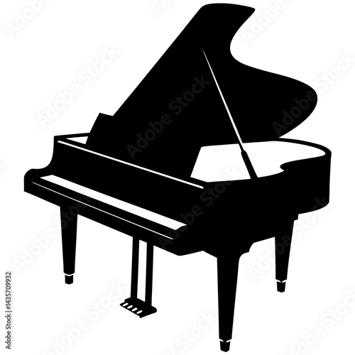 grand piano silhouette