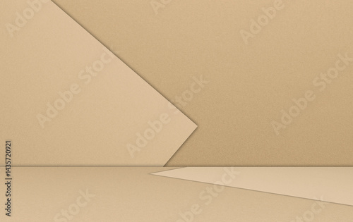 Autumn background yellow peach color studio room summer season backdop empty floor wall texture kitchen scene mockup platform for presentation promotion sale loft table cosmetic tropical pattern.
