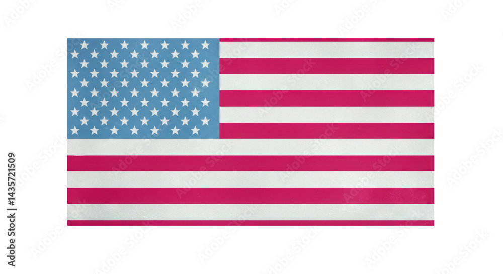 Isolated American flag Isolated American flag