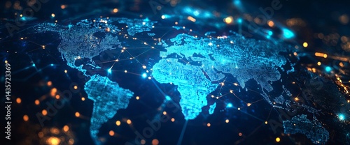 F_COUscenes-03648 Fingerprint biometric security on virtual screen hologram with blue digital data and world map, technology concept for identity and cyber security system background, high resolution,